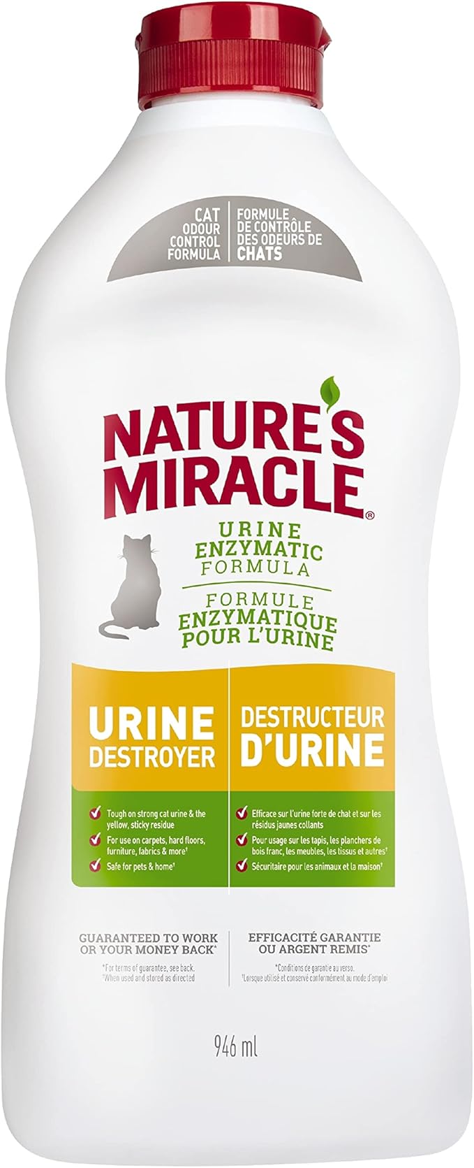 Natures miracle urine enzymatic formula urine destroyer 32oz bottle cat spray