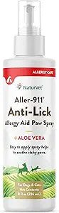 naturvet aller - 911 anti - lick paw spray