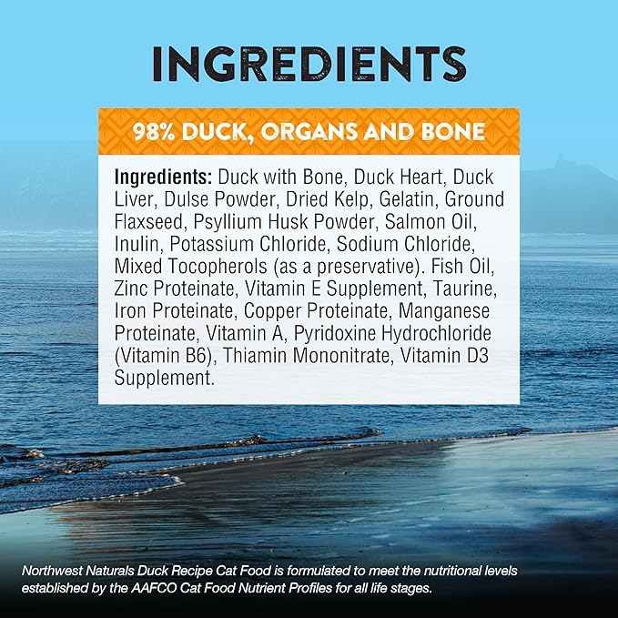 Northwest naturals duck recipe 11oz for cats