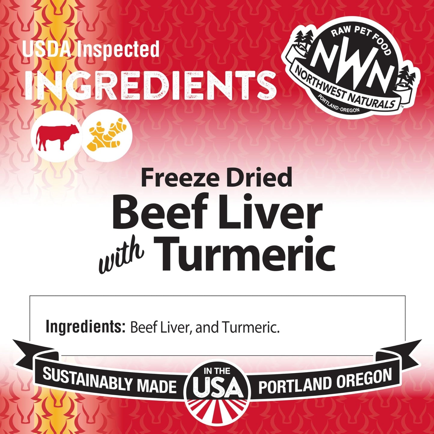 Northwest Naturals Freeze - Dried Beef Liver with Turmeric - 4.5 oz