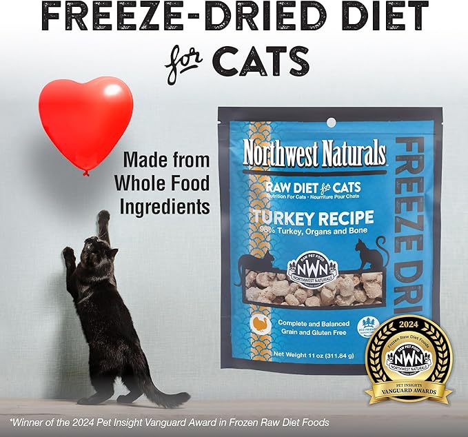 Northwest Naturals Freeze - Dried Turkey Cat & Kitten Food