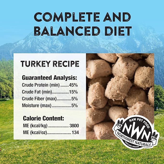 Northwest Naturals Freeze - Dried Turkey Cat & Kitten Food