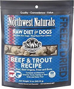 Northwest naturals raw diet for dogs beef and trout recipe