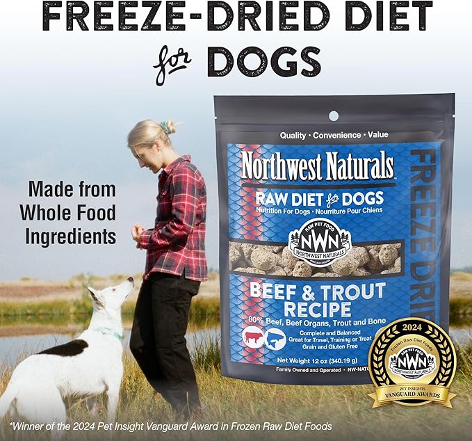 Northwest naturals raw diet for dogs beef and trout recipe