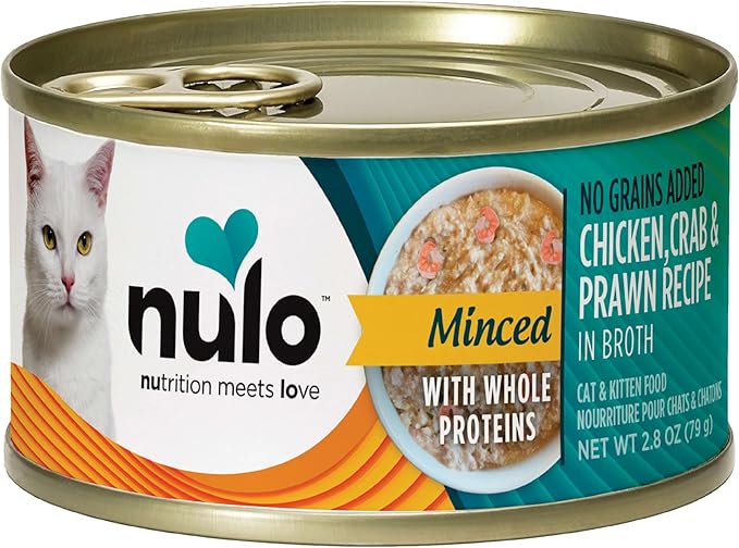 Nulo cat minced chicken crab prawn recipe in broth 2.8oz