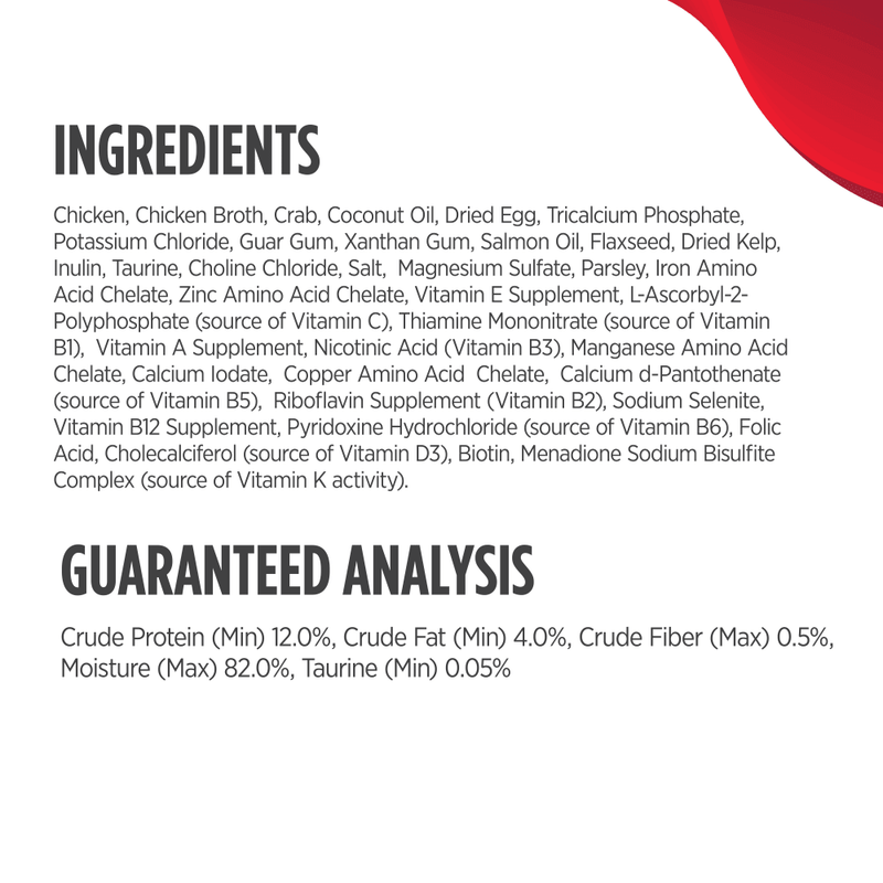 Nulo chicken & crab recipe in broth canned cat food 3oz