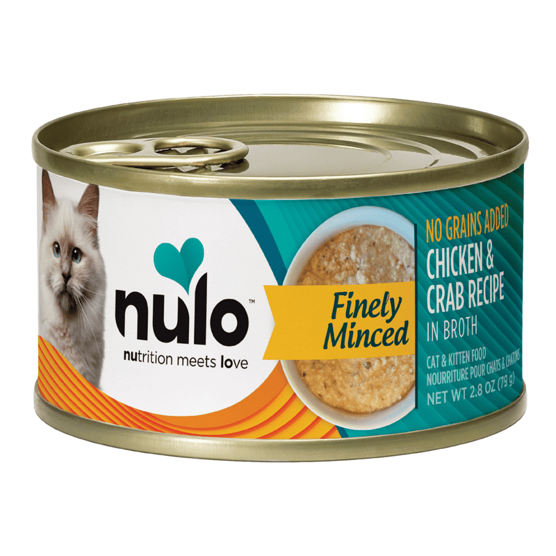 Nulo chicken & crab recipe in broth canned cat food 3oz