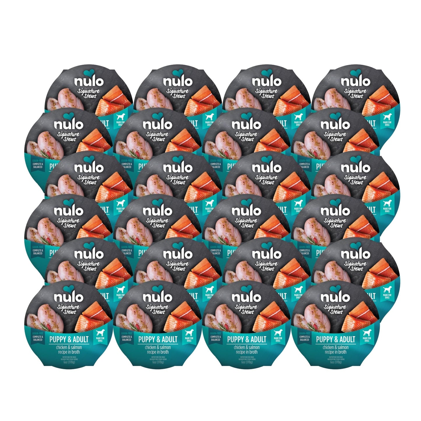 Nulo Dog Signature Stew Chicken & Salmon In Broth 6 Oz Cup