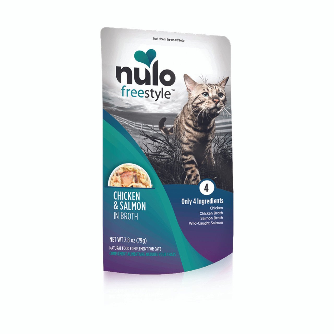 Nulo freestyle chicken and salmon in broth wet cat food 2.8 oz