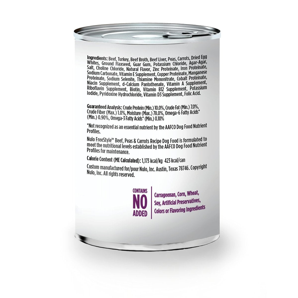 Nulo Grain Free Canned Wet Dog Food (13 oz, Beef)