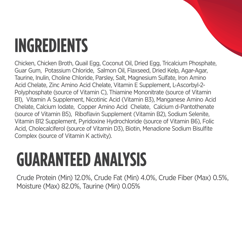 Nulo minced chicken & quail egg recipe in broth canned cat food 2.8oz