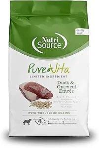 Nutri source pure vita duck and oatmeal entree 12 lb