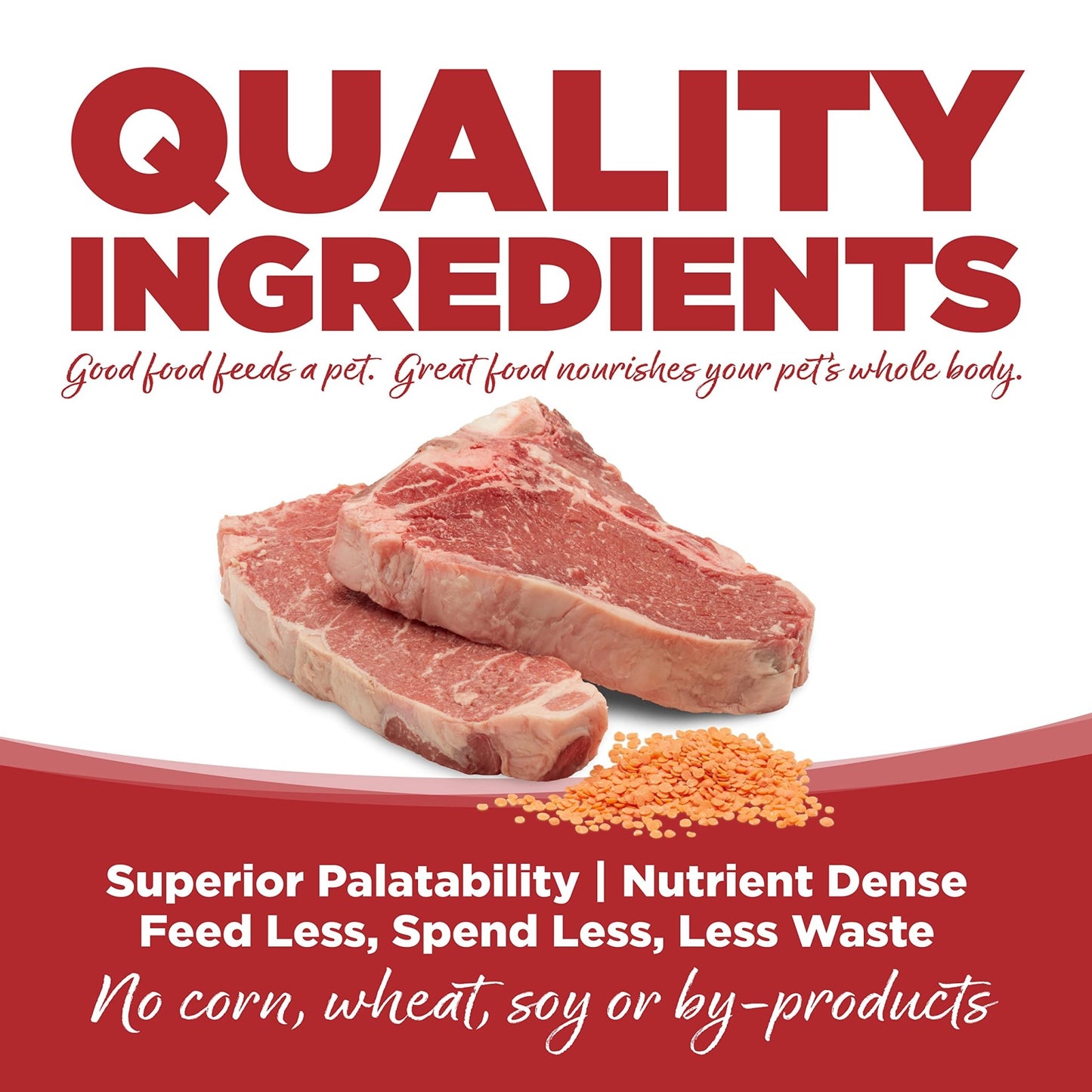 Nutri Source Pure Vita Grain Free Beef & Red Lentils, 12 Pound
