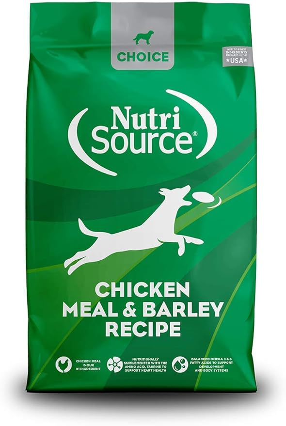 Nutrisource chicken meal barley 4Lb dry dog kibble