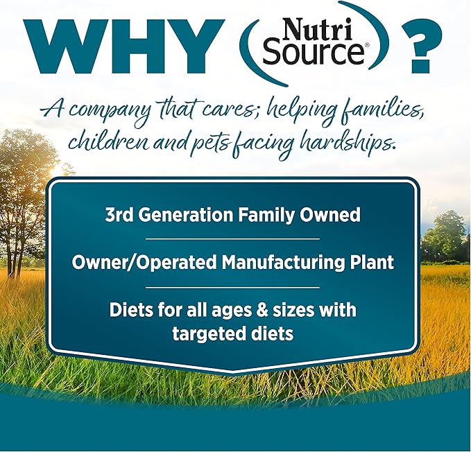 Nutrisource chicken & rice recipe dry dog food kibble 4lb bag