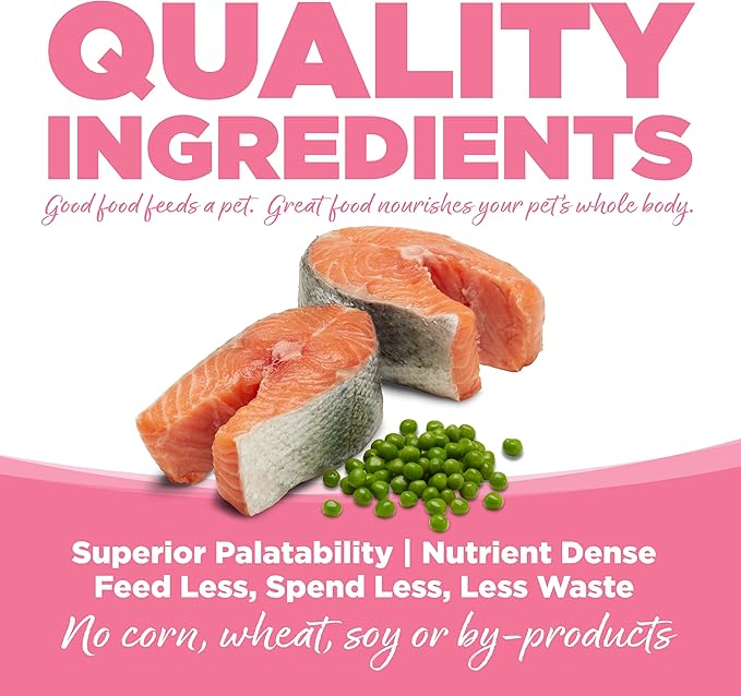 Nutrisource grain free salmon & peas small bites dry dog kibble 12lbs