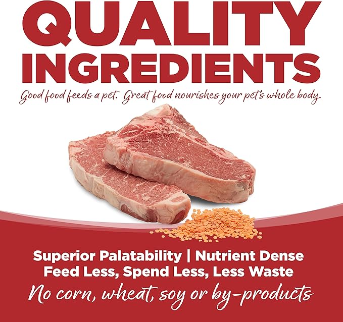 Nutrisource pure vita beef and red lentils entree 4Lb