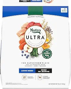 Nutro Ultra Adult Large Breed High Protein Trio of Proteins Chicken, Lamb & Salmon Dry Dog Food, 30lb