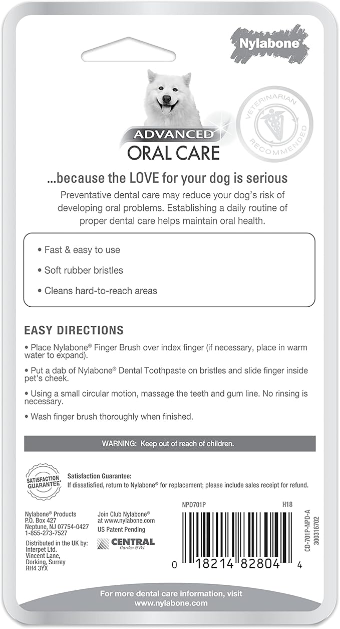 Nylabone advanced oral care finger brushes
