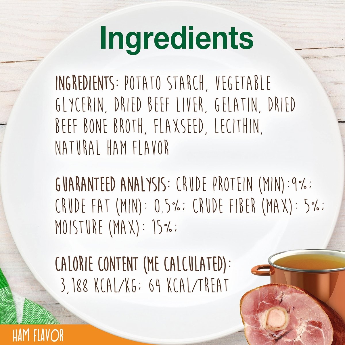 Nylabone Healthy Edibles Broth Bone All Natural Dog Treats Made With Real Bone Broth Small/Regular (16 count)