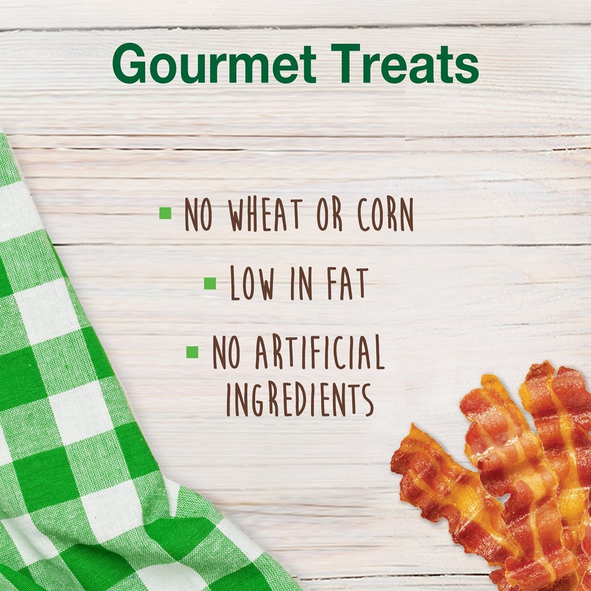 Nylabone Healthy Edibles Chewy Bites Dog Training Treats Bacon 6 oz.