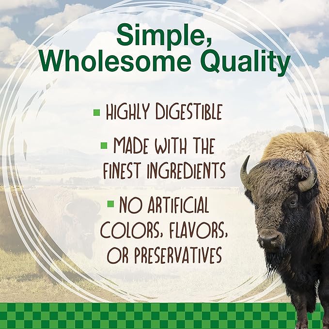 Nylabone healthy edibles real bison large dog treat 4.9ozn