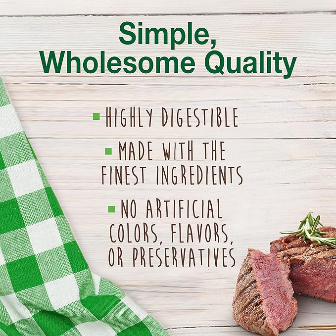 Nylabone natural healthy edibles meaty center beef 3.3oz treat 4 small