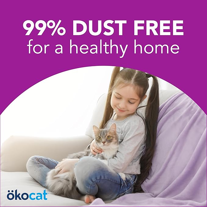 Okocat plant based cat litter clumping mini pellets 21.5lb cat litter