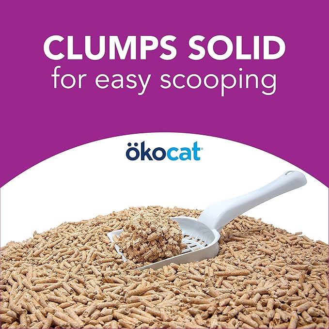 Okocat Super Soft Clumping Wood Delicate Paws Cat Litter, 14.8 lbs.