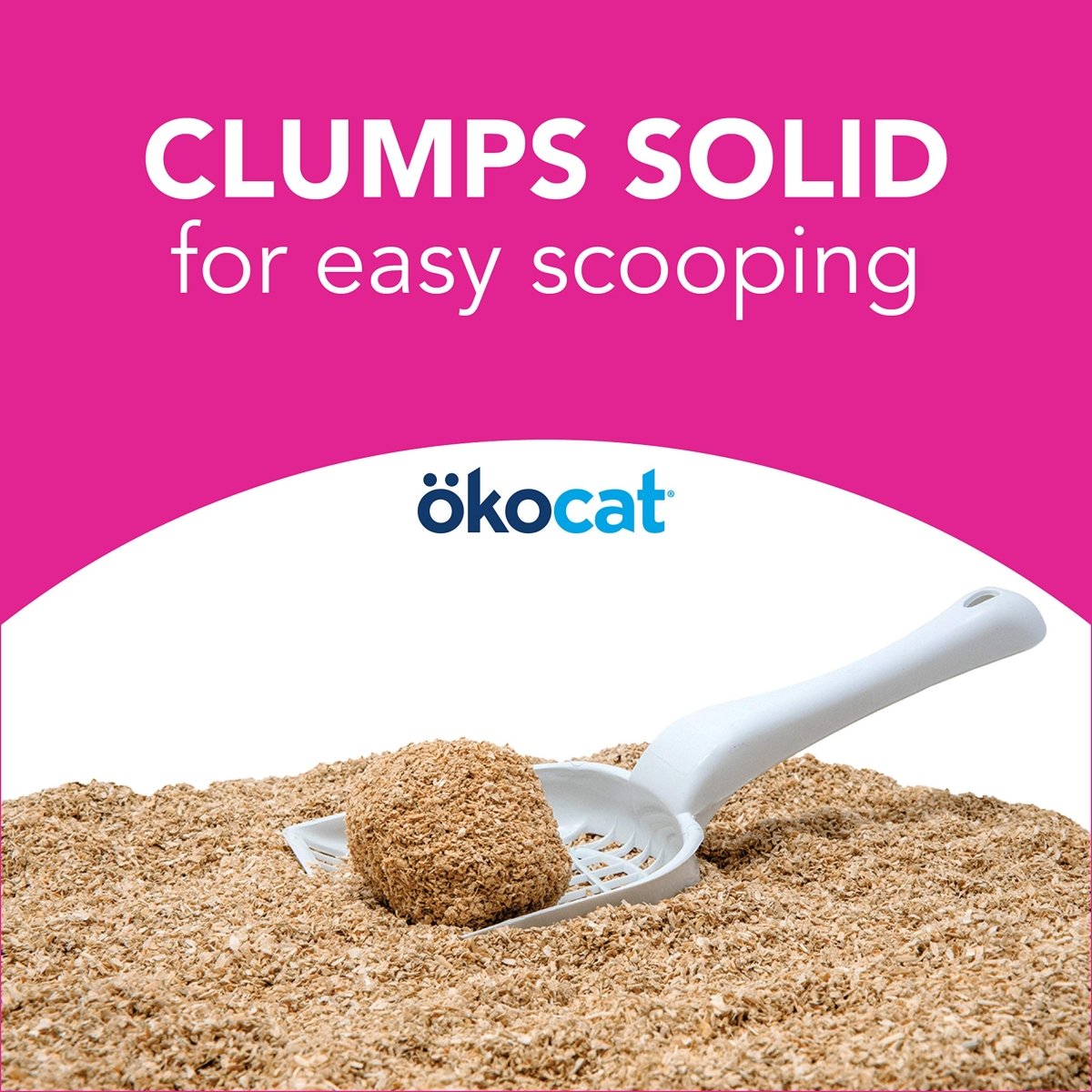 ökocat Super Soft Natural Wood Clumping Litter for Delicate Paws - Medium - Packaging May Vary