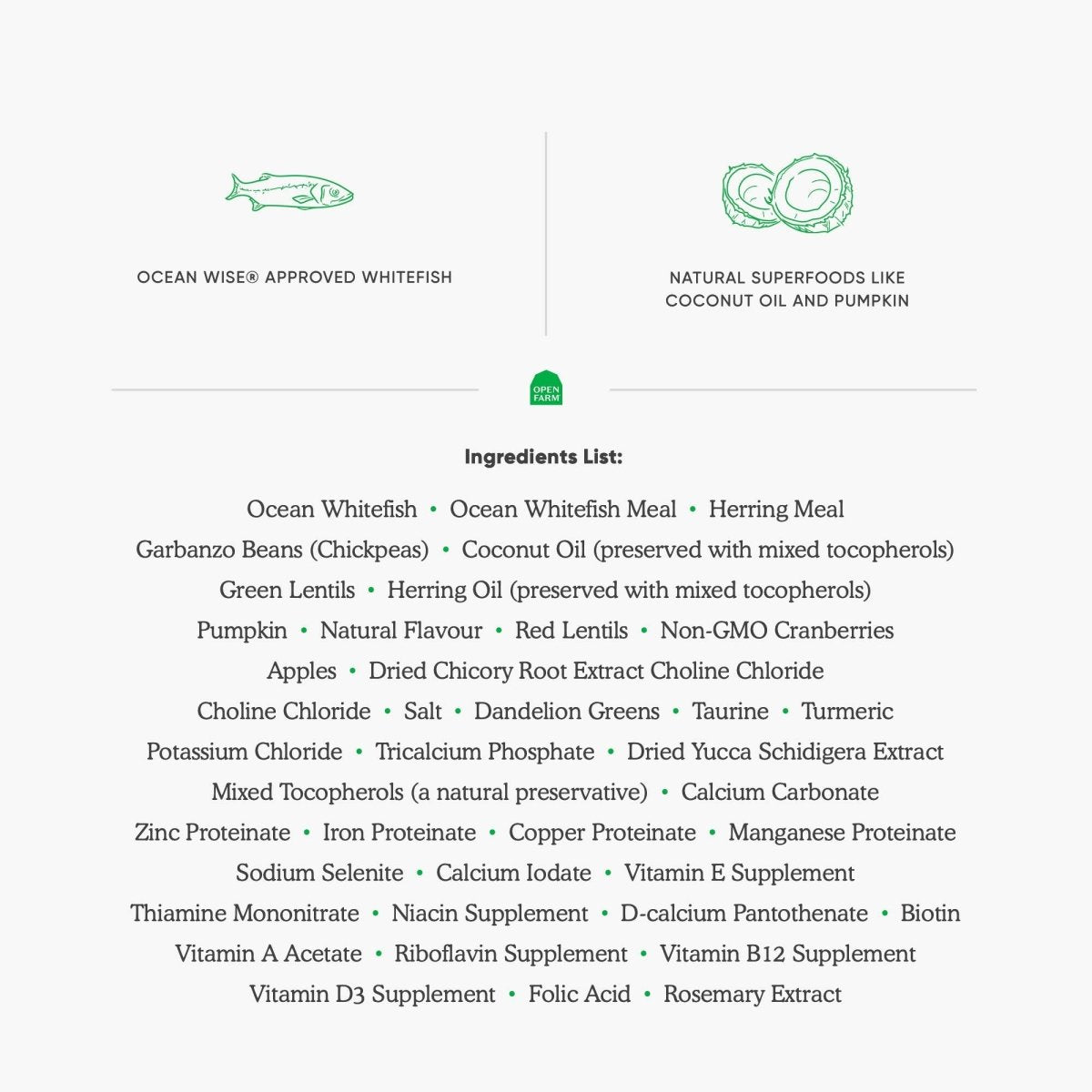 Open Farm Catch - Of - The - Season Whitefish Recipe Organic Sustainable Cat Food - Net 4 LB