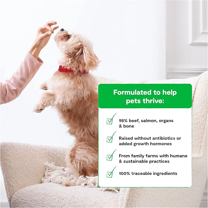 Open Farm Freeze Dried Raw Dog Food, Humanely Raised Meat Recipe with Non - GMO Superfoods and No Artificial Flavors or Preservatives, Surf & Turf Recipe Freeze Dried - 22oz