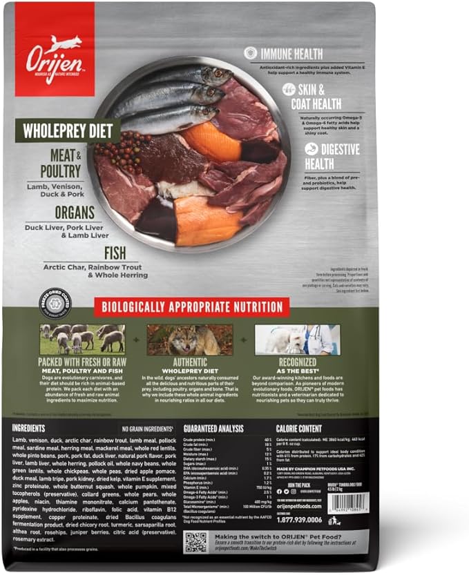 Orijen tundra dog food 4.5 lb