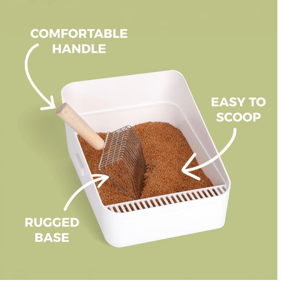 PACO & PEPPER Cat Litter Scoop with Base Holder, 11 - in