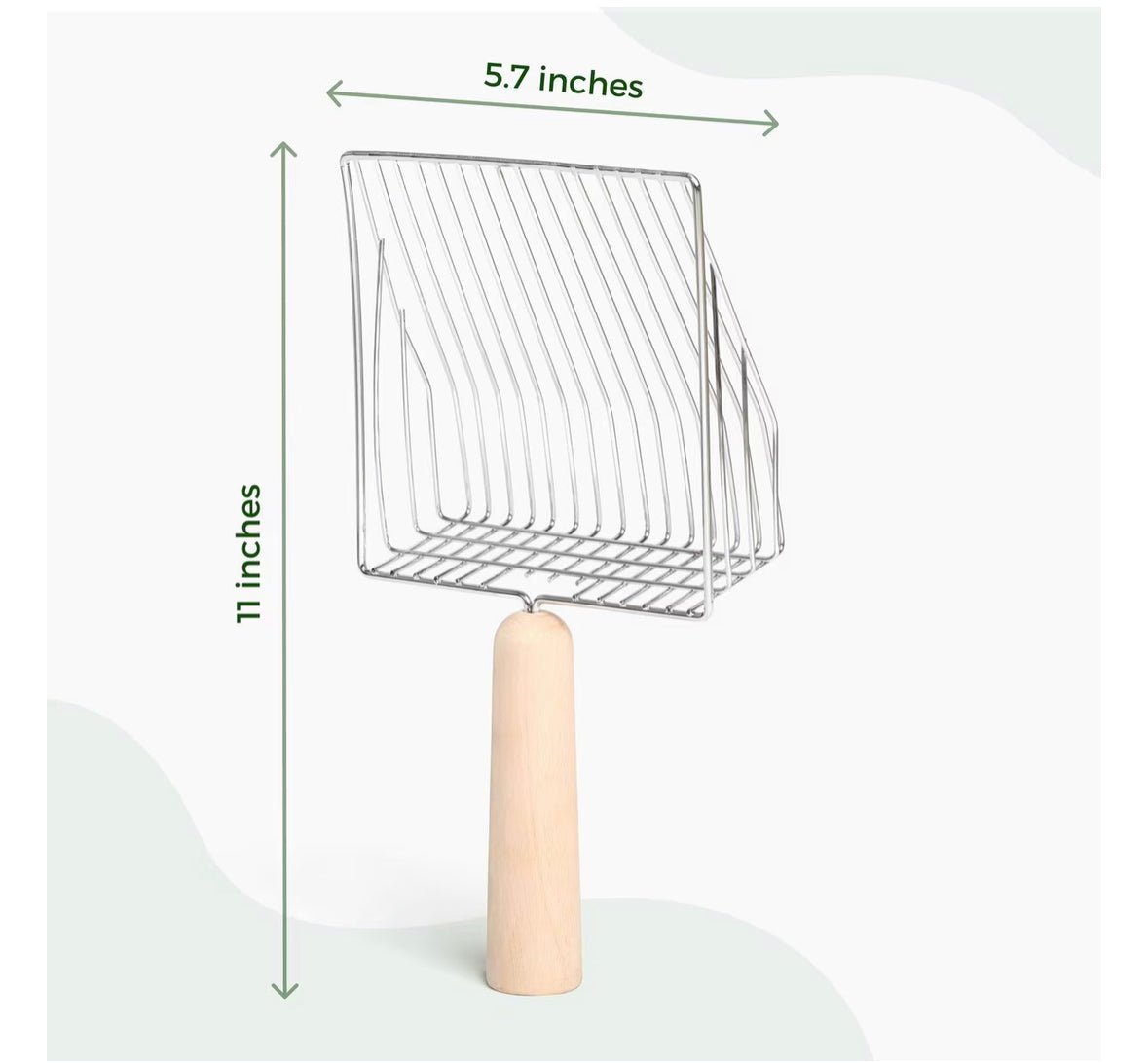 PACO & PEPPER Cat Litter Scoop with Base Holder, 11 - in