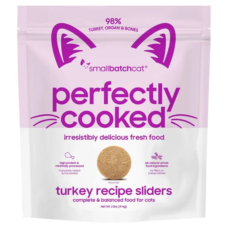 Perfectly cooked Turkey recipe sliders cat food 2lbs