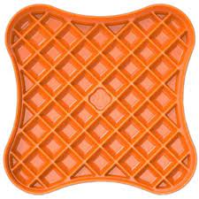 Pet Zone Boredom Busterzz Slow Feeder Licking Bowl For Dogs - Orange