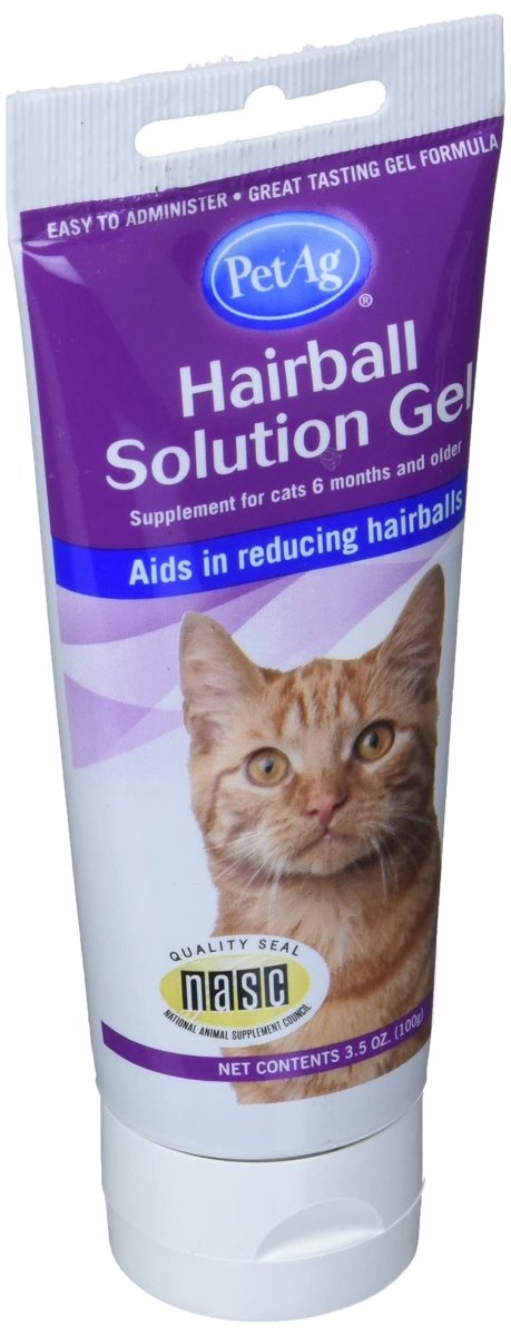 PetAg Hairball Solution Cat Gel For Pets - 3.5 oz