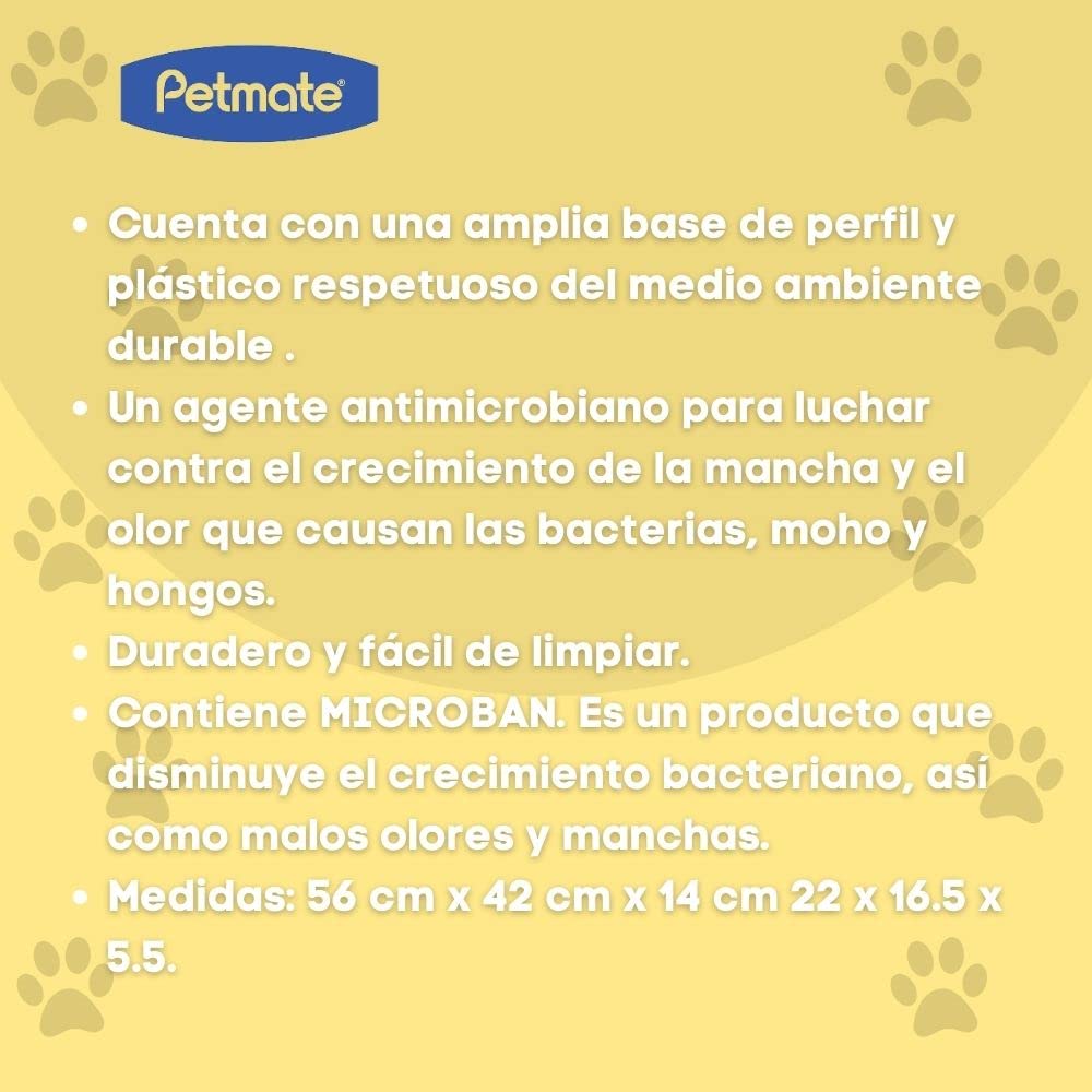 Petmate Open Cat Litter Box - Extra Large - Mouse Grey - Durable Standard Litter Box - Made in USA