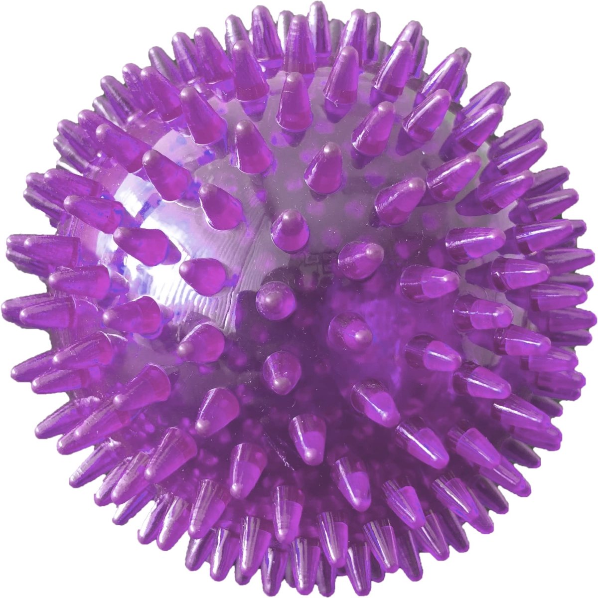 PetSport 2.8" Gorilla Spiky Squeaker Ball Dog Toy - Medium | Play Fetch with Durable TPR Rubber | Cleans Teeth, Promotes Good Dental and Gum Health for Your Pet, Colors Will Vary