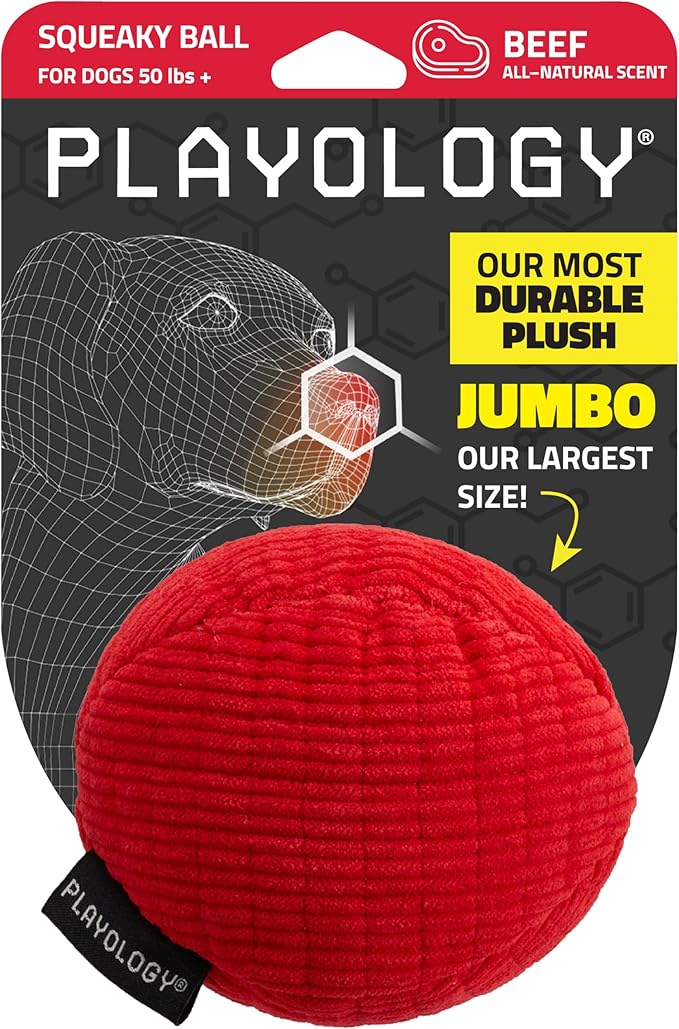 Playology all natural beef large dog toy