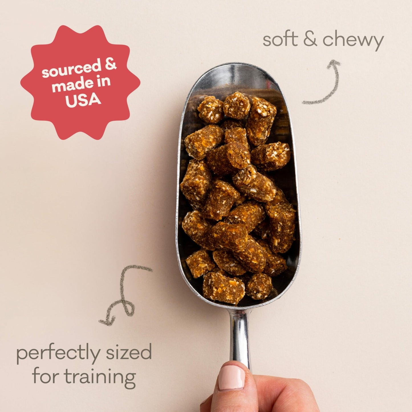 Polkadog Sweet Potato & Beef Wonder Nuggets Dog Treats All - Natural Pet Training Treats For Dogs – Healthy, Handmade Puppy Snacks – Bite - Sized, Soft, Chewy Treats For Pets 10 Oz