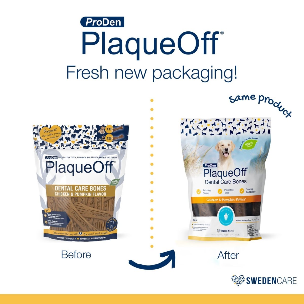 ProDen PlaqueOff Dental Bones Chicken & Pumpkin 17 Ounce