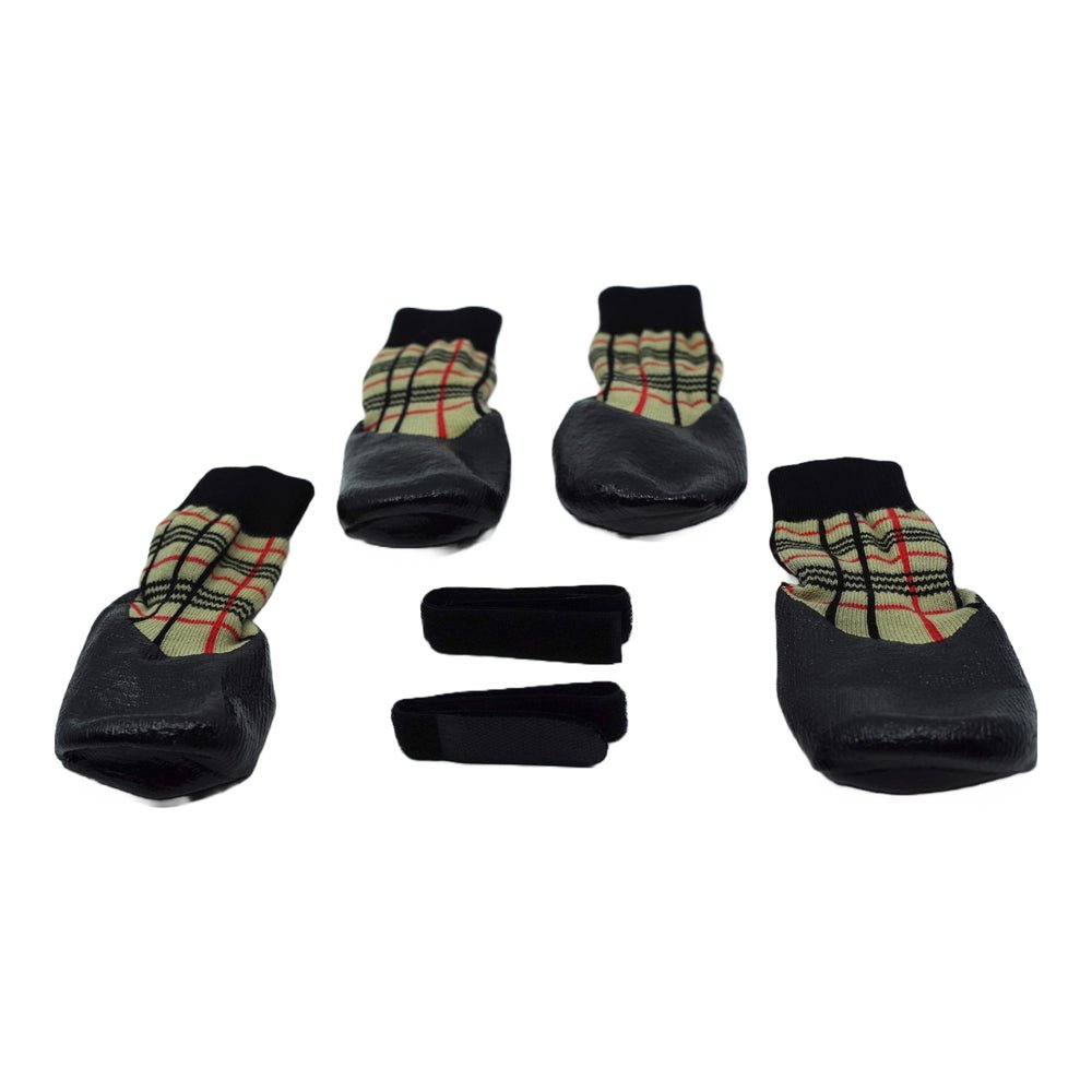 Puppibles pvc anti slip waterproof dog socks - large