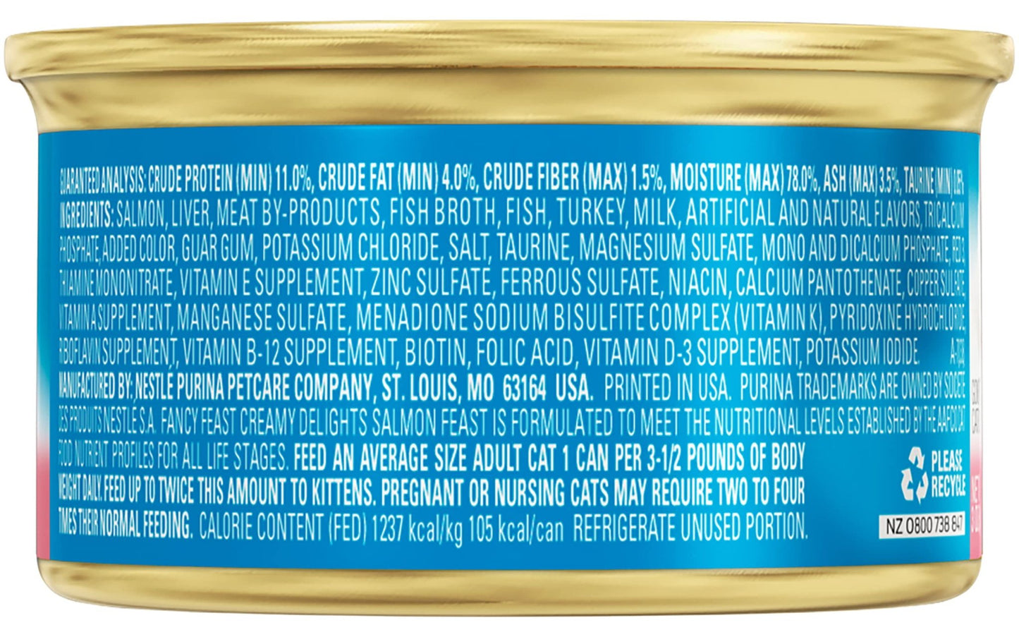 Purina Fancy Feast Creamy Delights Wet Cat Food Variety Salmon)