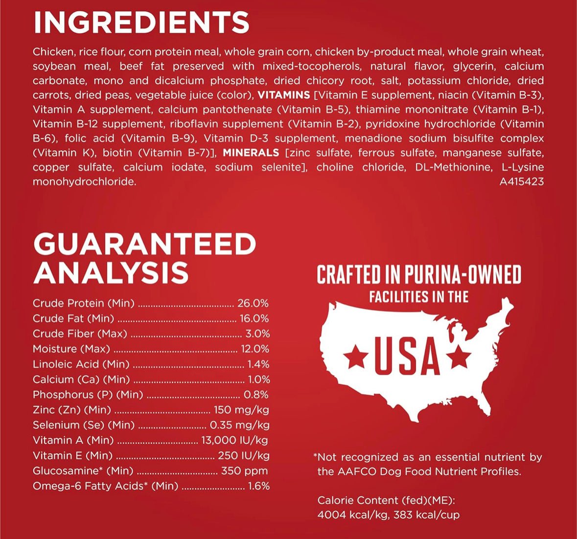 Purina one chicken & rice formula dry dog food 31.1lb