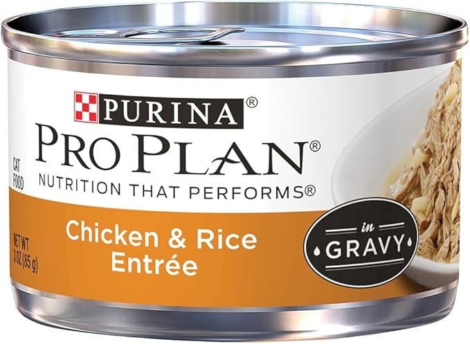 Purina pro plan complete essentials chicken & rice entree 3oz wet canned cat food