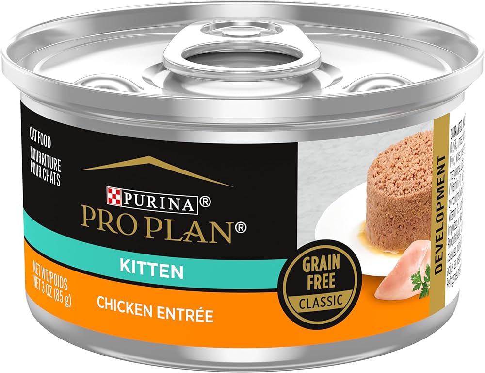 Purina pro plan kitten chicken canned food 3oz