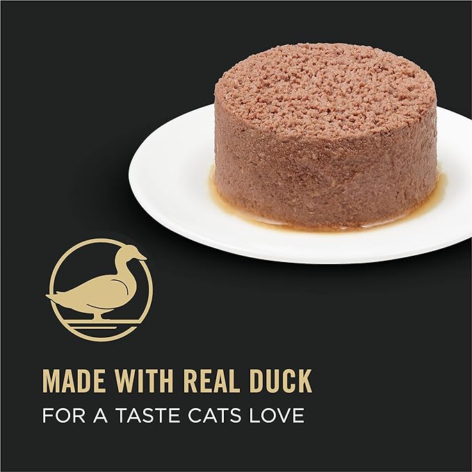 Purina pro plan sensitive skin & stomach duck entree wet canned cat food 3oz