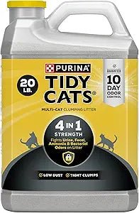 Purina Tidy Cats® 4 - in - 1 Strength Clumping Multi - Cat Clay Cat Litter 20lbs